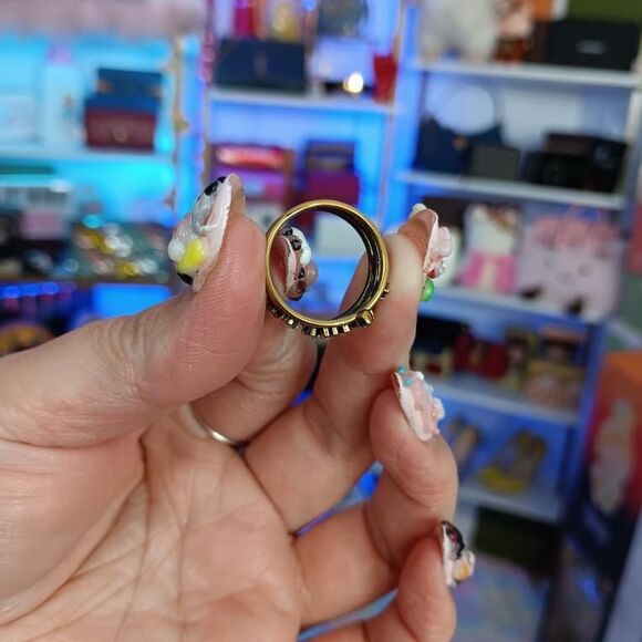 New Unused Dior Jador Gold Plated Ring Size 6 - Picture 2 of 7